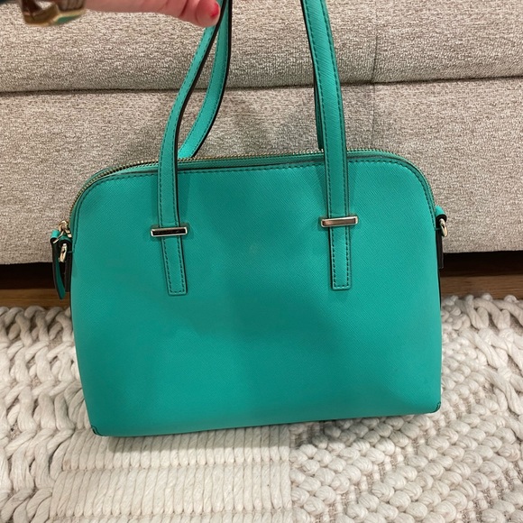 Kate Spade Teal Pocketbook - Picture 2 of 9